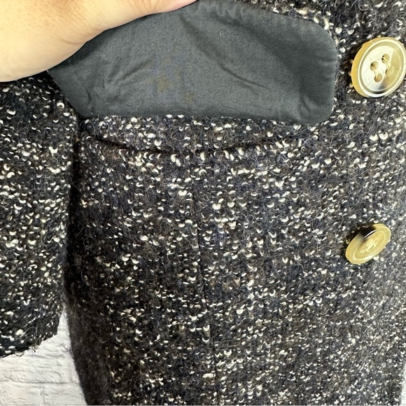 Isabel Marant Etoile Overton Boucle Alpaca Wool Double Breasted Coat Gray XS - Picture 13 of 16